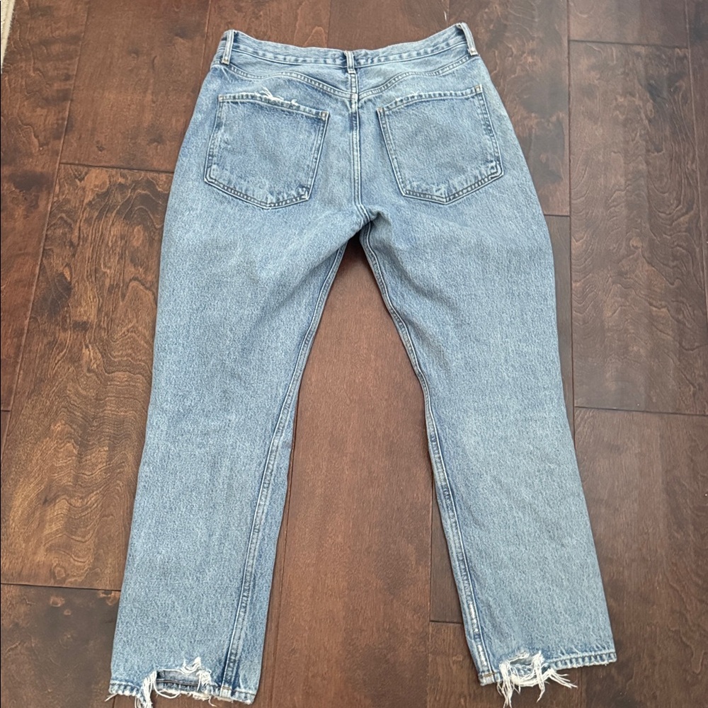 Agolde Riley High Rise Straight Crop Jeans 30 - Picture 10 of 11